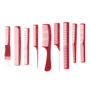 Set of combs DEWAL CO-9-RED