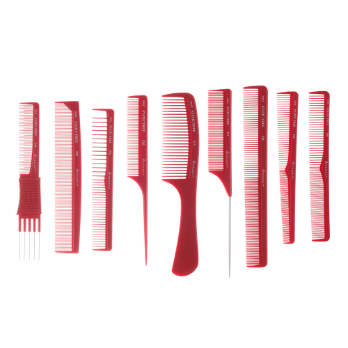 Set of combs DEWAL CO-9-RED